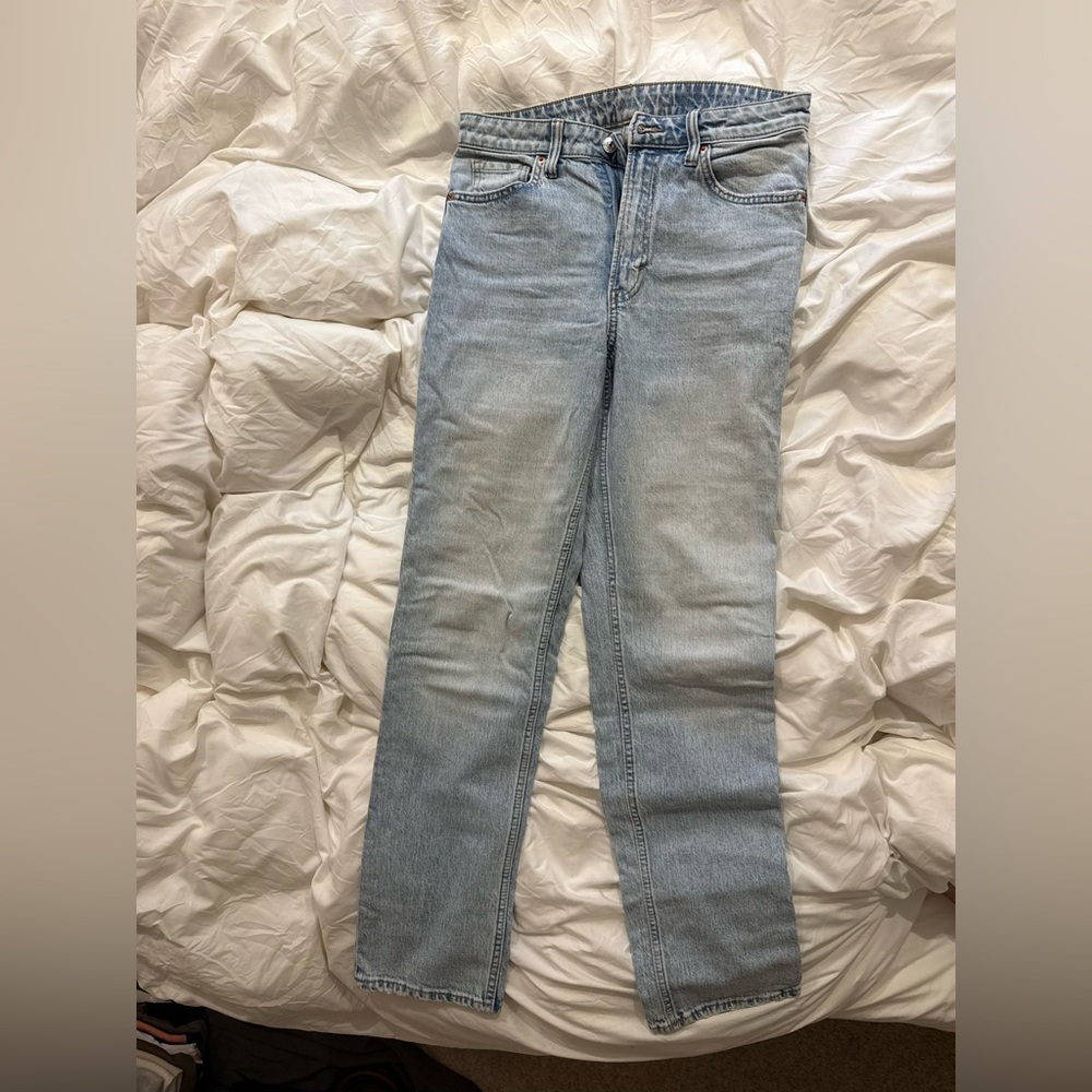 H&M Light Blue Straight Leg Jeans